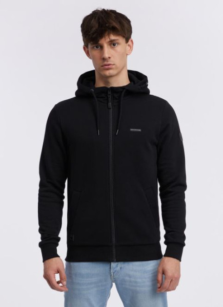 RAGWEAR HERREN SWEATJACKE NATTE ZIP CORE BLACK