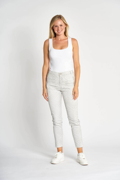 ZHRILL DAMEN STOFF-HOSE ZHCHIARA SAFARI GREY