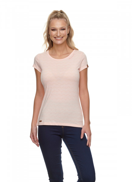 RAGWEAR T-SHIRT DAMEN KURZARM MINT CHEVRON