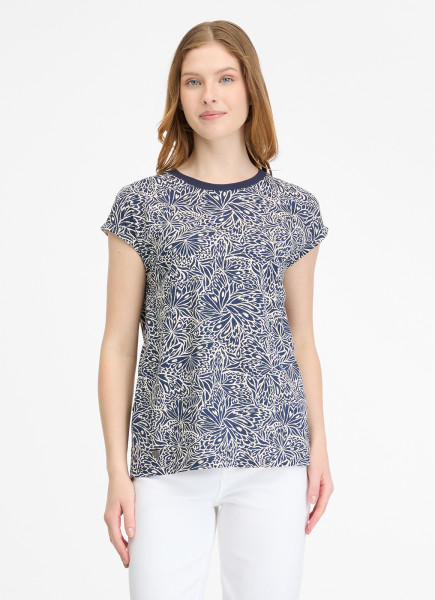 RAGWEAR DAMEN T-SHIRT DIONA PRINT MIDNIGHT BLUE