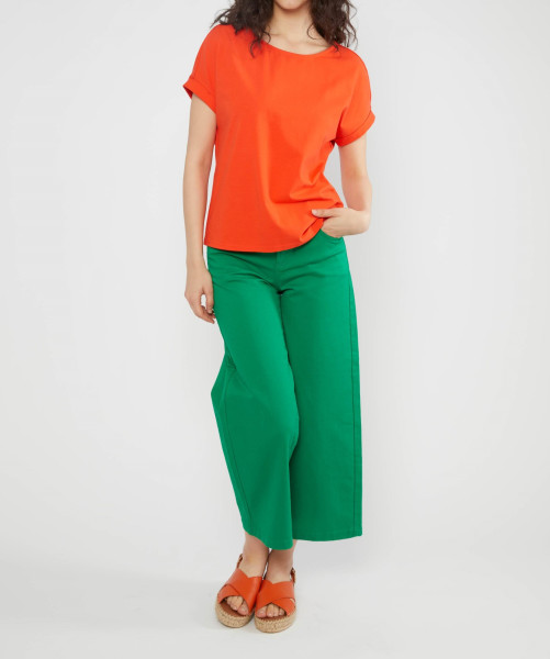 BLUTSGESCHWISTER DAMEN T-SHIRT GLOW AND GROW - VERMILION RED