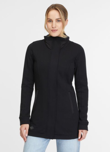 RAGWEAR LANGE DAMEN SWEATJACKE LETRICE BLACK