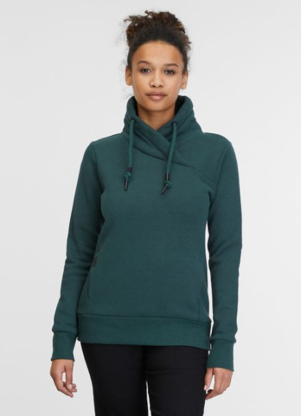 RAGWEAR DAMEN SWEATER MIT SCHALKRAGEN NESKIA PINE GREEN