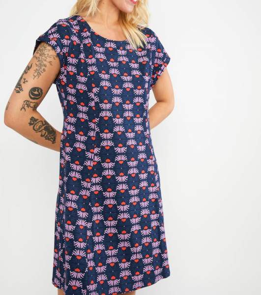 BLUTSGESCHWISTER DAMEN KLEID GO,ODETTE - ROMANTIC EQUINOX FLOWER