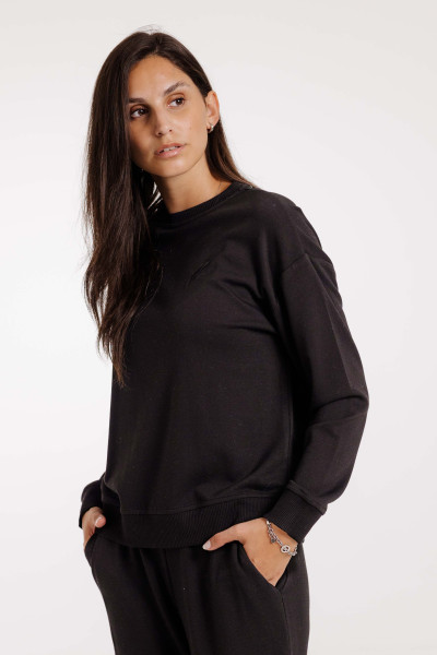 KLEINIGKEIT WEICHER DAMEN PULLOVER LARA SOFT SWEATER - BLACK