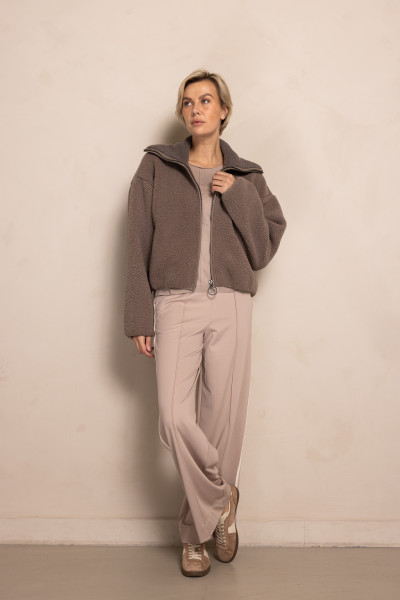 ZHRILL KURZE KUSCHELJACKE ZHZIRA TAUPE
