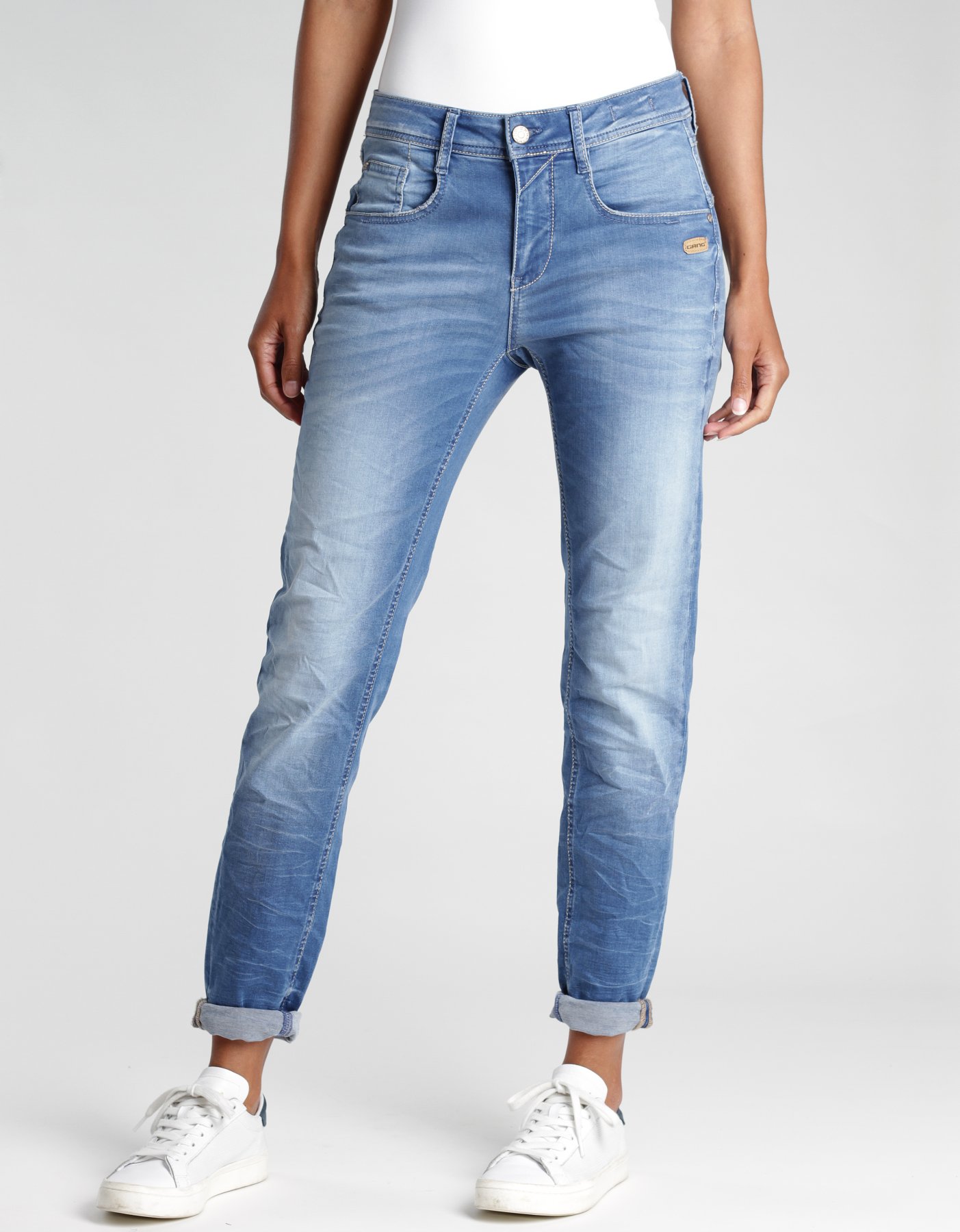 GANG | Engelheym JEANS CROPPED-RELAXED Jeans DAMEN FIT 94AMELIE Hosen TRULY | VINTAGE | DOWN