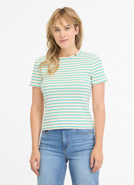 RAGWEAR DAMEN RIPP T-SHIRT JANELLE WHITE