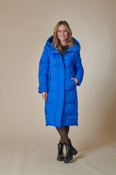 ZHRILL DAMEN WINTER STEPPMANTEL-WESTE ZHISI MAX NEW ELECTRIC BLUE