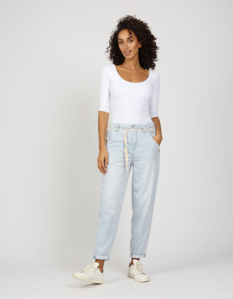 GANG DAMEN JEANS 94SILVIA JOGGER BALLOON FIT /STANDARD SUNNY ICE BLUE