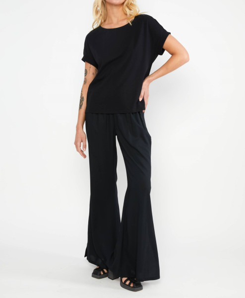 BLUTSGESCHWISTER DAMEN T-SHIRT GLOW AND GROW - MY PITCH BLACK