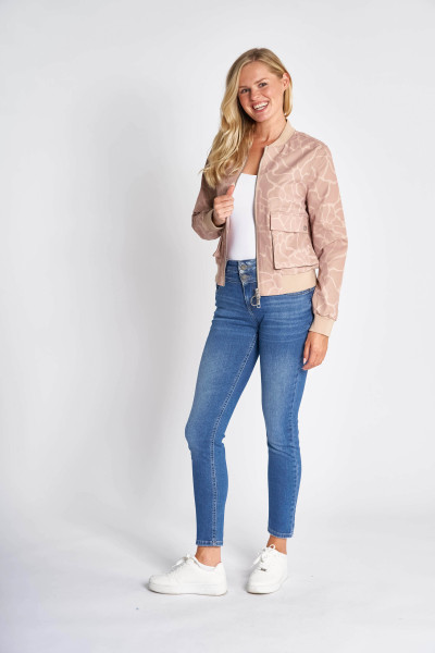 ZHRILL KURZE DAMEN JACKE ZHJULIE FLOWER SAND