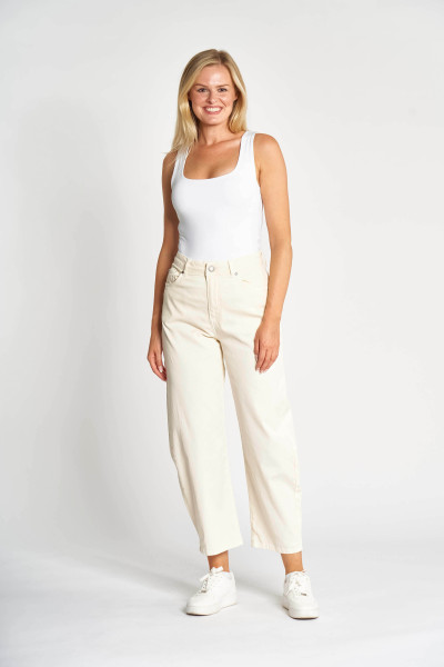 ZHRILL DAMEN HOSE IN CORDOPTIK ZHIZA OFF WHITE