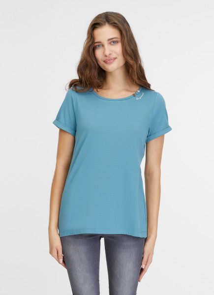 RAGWEAR DAMEN T-SHIRT FLLORAH COMFY GOTS OCEAN GREEN