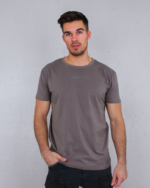 GOODNESS HERREN BASIC T-SHIRT STEVEN DARK GREY