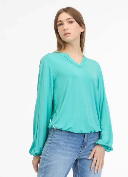 RAGWEAR DAMEN LANGARMSHIRT SANTICA LAGOON GREEN TÜRKIS