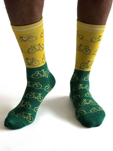 THOUGHT HERREN SOCKEN MOTIV FAHRRAD LICHEN GREEN SPM987